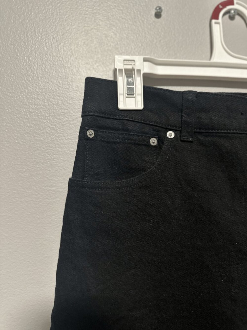 Madewell The Longline Straight Jean Black Wash Size 28 - Picture 6 of 8